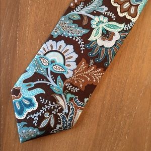 100% Silk Vera Bradley Java Blue Tie